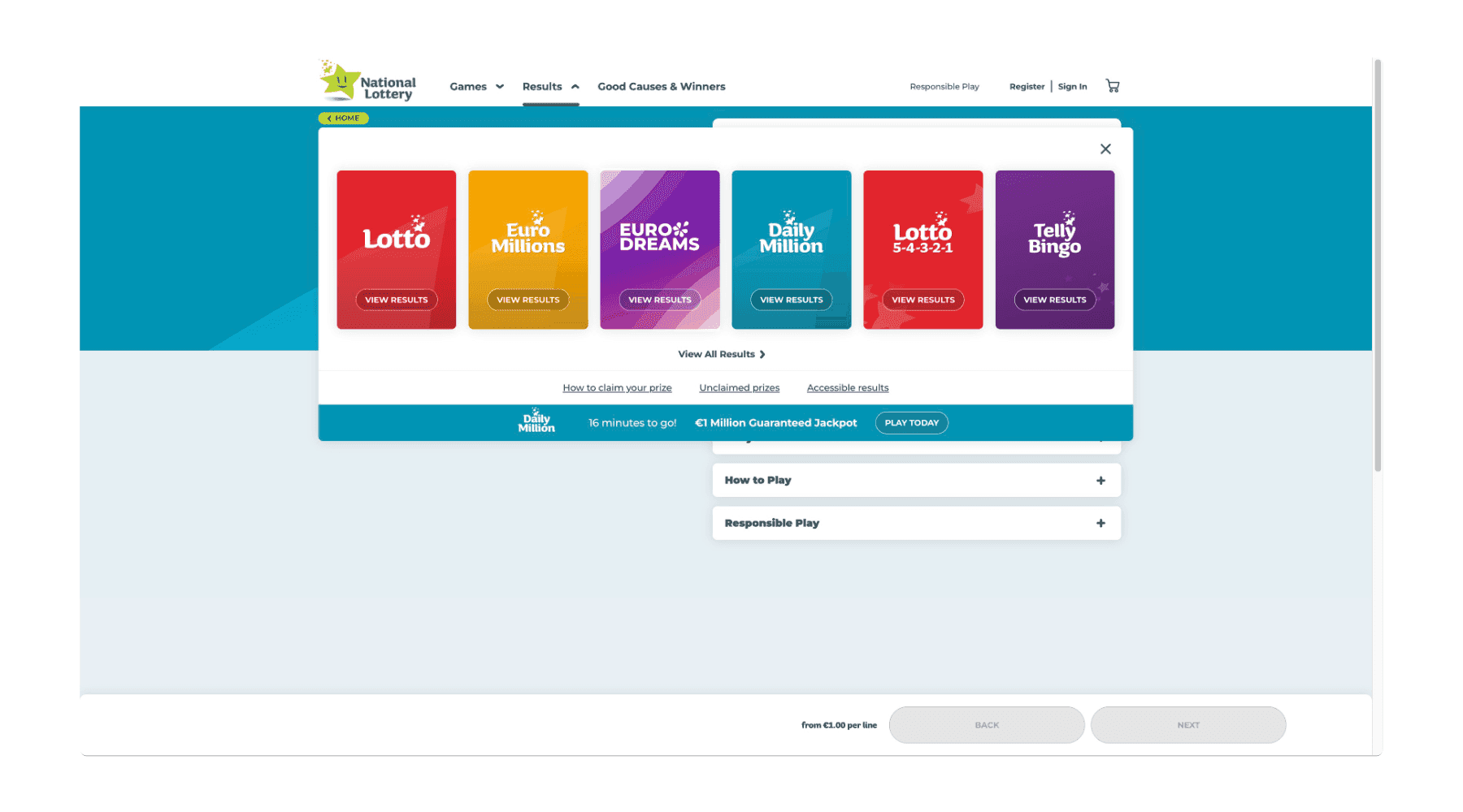 Irish National Lottery Storybook component library
