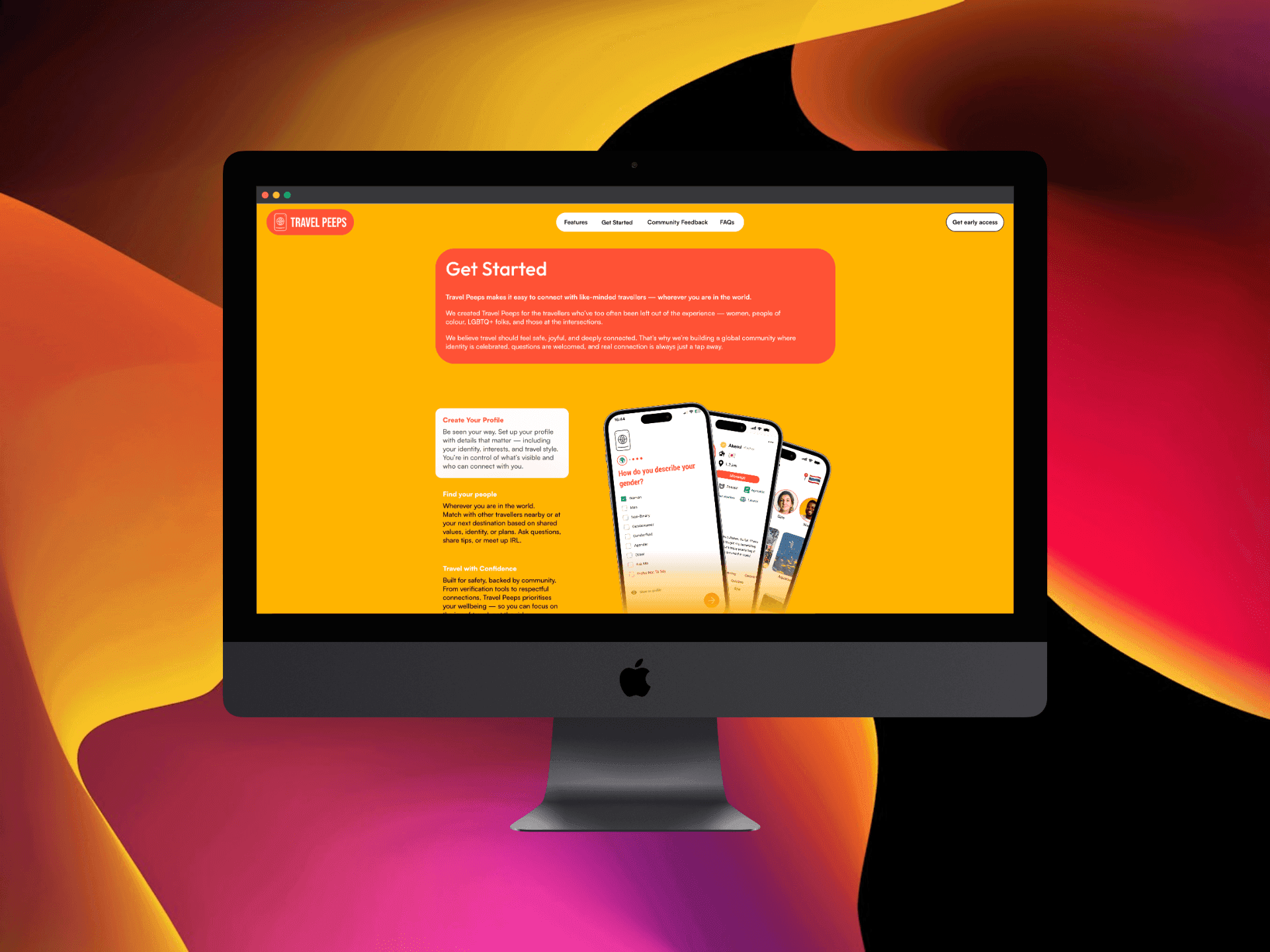 Travel Peeps website screen